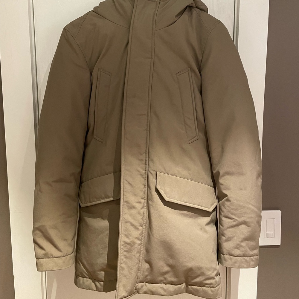 Uniqlo Tan Ultra Warm Down Coat Gem